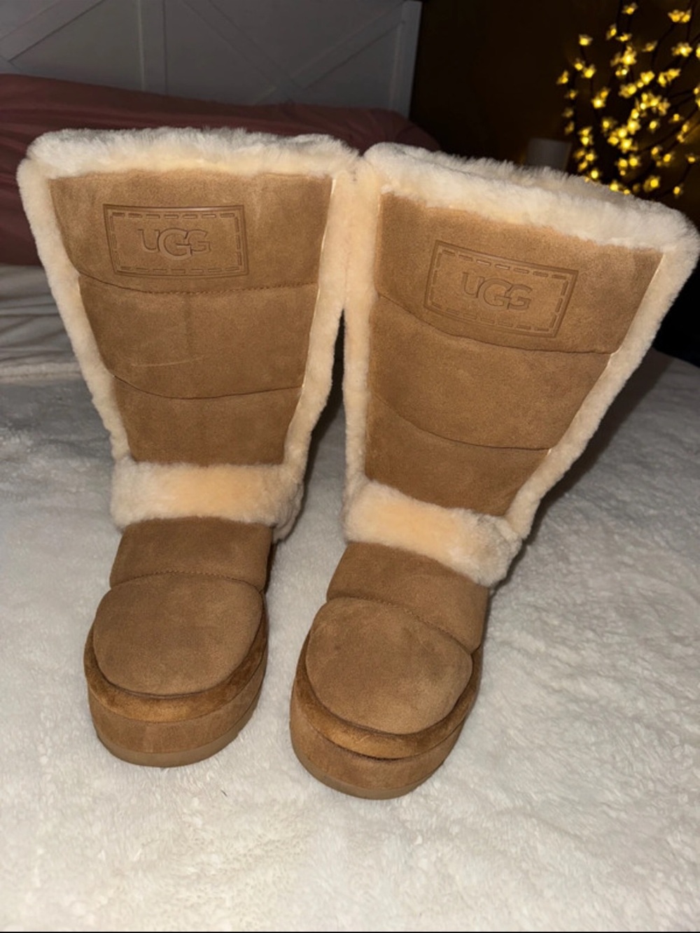 UGG Chestnut Shearling Mid-Calf Winter Boots